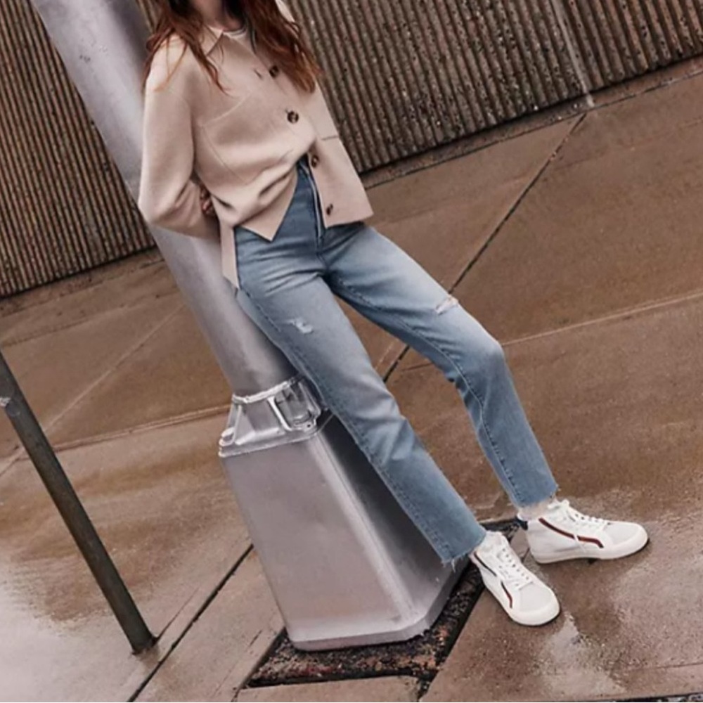 Madewell The Petite Perfect Vintage Jean in Coffey Wash: Worn-In Edition Sz 26 P